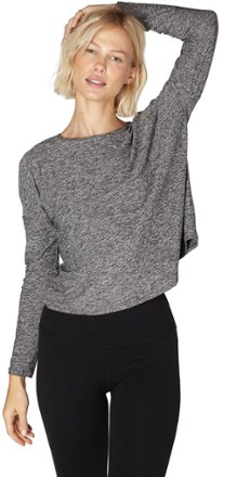 Beyond Yoga Featherweight Morning Light Pullover Top in Chai