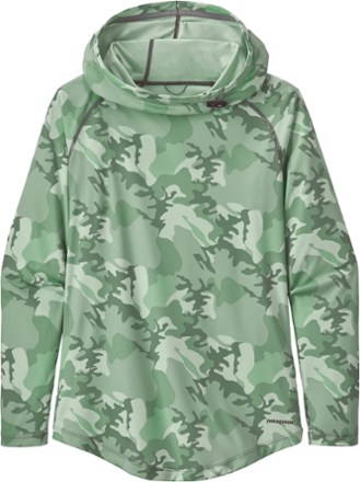 Tropic Comfort Hoodie Women s Gypsum Green River Delta Multi XL