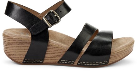 Lindsay Sandals Women s Black Burnished Calf 38 EU