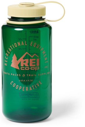 Rei Co-op Nalgene Sustain Graphic Wide-Mouth Water Bottle - 32 fl. oz. Blue