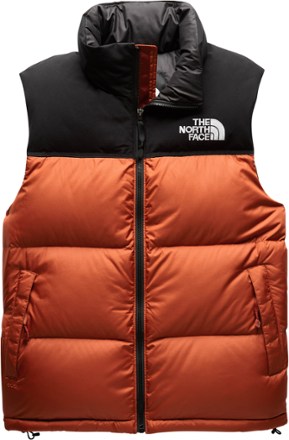 north face orange vest