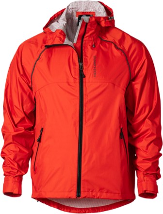 Red waterproof cheap cycling jacket