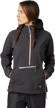 Mountain hardwear paclite stretch pullover 2024 rain jacket