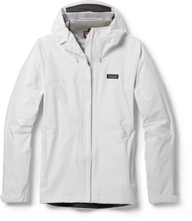 White patagonia shop rain jacket