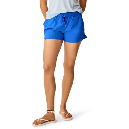 Plain Drawstring Split Swim Shorts High Stretch Durable Fast - Temu