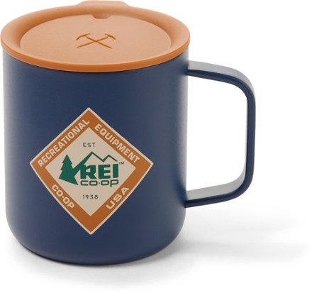 Mountain Summit Gear Classic Blue Enamel Mug - 12 fl. oz. - Set of