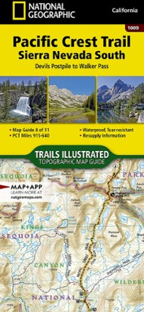 National Geographic Pacific Crest Trail Topographic Map Guide: Sierra ...