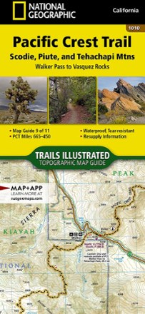 National Geographic Pacific Crest Trail Topographic Map Guide: Scodie ...