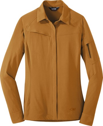 womens khaki shirt jacket