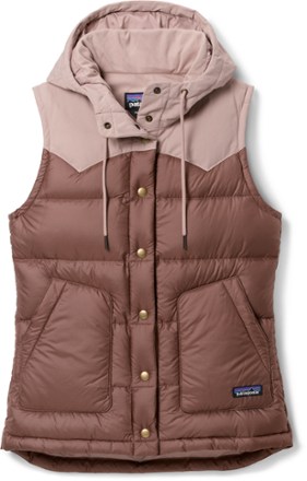 Bivy Hooded Down Vest Women s Dusky Brown XS