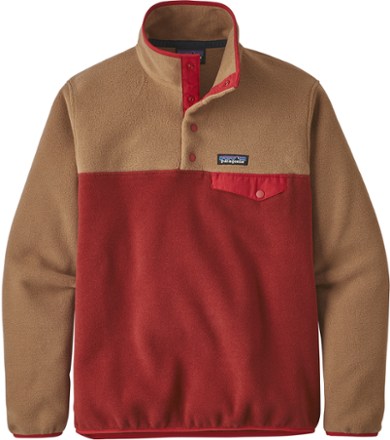 red fleece pullover women's