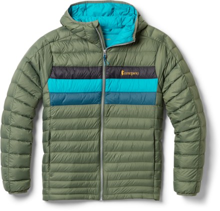 Cotopaxi green fuego shop light down jacket