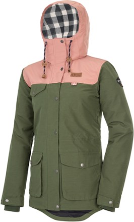 pale pink ski jacket