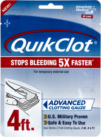 QuikClot Gauze - 3" x 4'