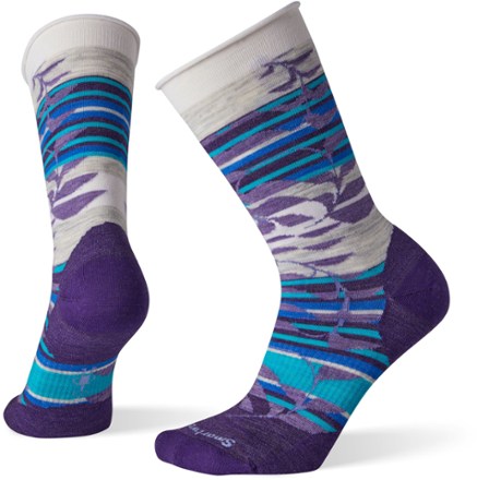 womens purple crew socks