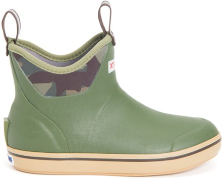 Men's Xtratuf 6in Ankle Deck Boot Sport - Olive 8 / D