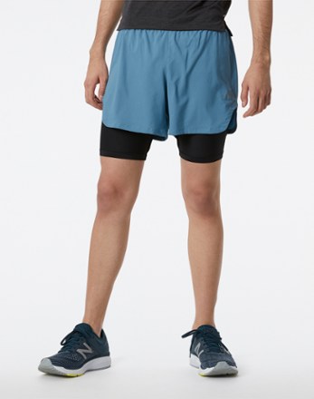 Q Speed Fuel 2-in-1 Shorts - Men's 5" Inseam