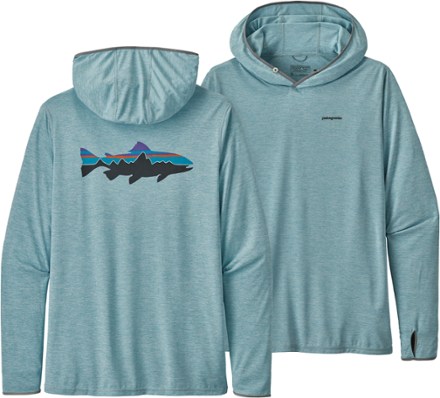 Tropic Comfort II Hoodie Men s Big Sky Blue Fitz Roy Trout XXL