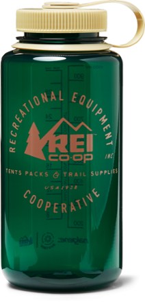 Rei Co-op Nalgene Sustain Graphic Wide-Mouth Water Bottle - 16 fl. oz. Green