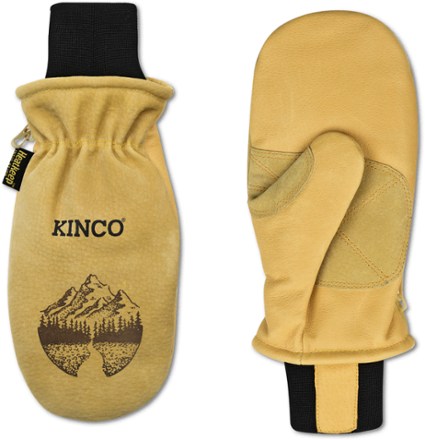 Kinco Lined Premium Grain Pigskin Lobster Ski Mitt w/ Omi Cuff