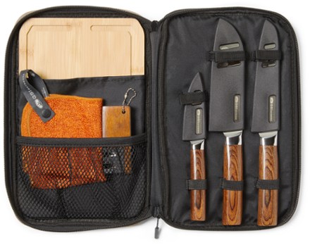 GSI Outdoors Knife & Cutting Board Set I Santoku Ultralightweight Prep  Surface Board and Pairing Knife Travel Kit for Camping, Backpacking & Travel