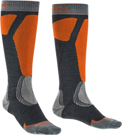 Bridgedale Men's Ski Easy On Over Calf Socks