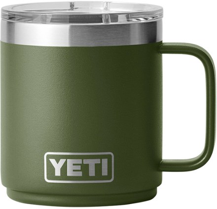 REAL YETI 10 Oz. Laser Engraved Black Stainless Steel 10 Oz Stackable Mug  With Mag Lid Personalized Vacuum Insulated YETI 