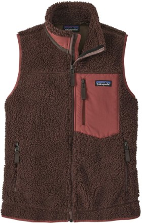 Patagonia Womens Classic Retro-X Fleece Vest Dark Natural / Wavy