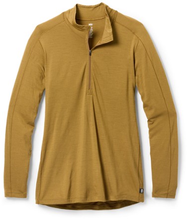 REI Co-op Women's Merino 185 Long-Sleeve Half-Zip Base Layer Top Plus Sizes