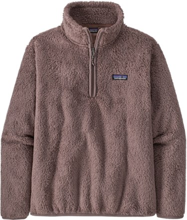 Patagonia Los Gatos Fleece Sherpa Teddy Pullover 1/4 Zip Taupe Large