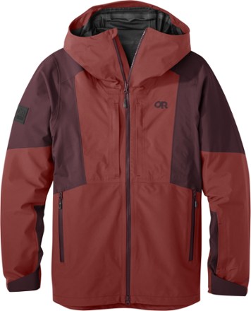 North Face Jacket Mens Large Red Goretex Pro Shell Ski Patrol Mountain  Parka A12