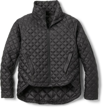 Men Off-white and Black Solid Casual Tailored Diamond Quilted 