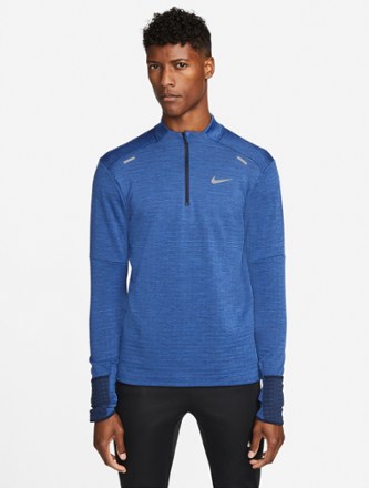 Men's Los Angeles Dodgers Nike Royal Therma Top Bench Half-Zip