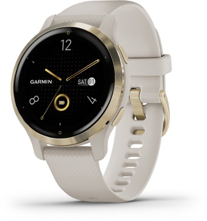 Garmin vivoactive 4S White and Rose Gold GPS Smartwatch 010-02172-21  753759227722