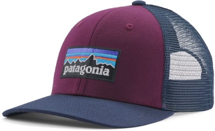 Patagonia P6 Trucker Hat Big Camo: Leaden Blue