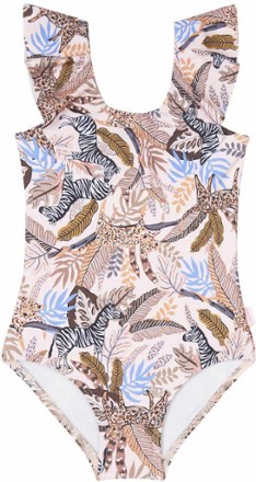 Seafolly George of the Jungle Ruffle Tank One-Piece Swimsuit - Girls ...