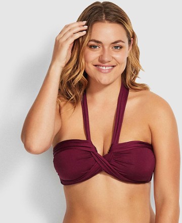 Ibiza Drew Plus Size Swim Top - Clearwater