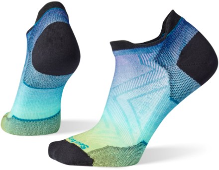 Smartwool Women's Performance Run Zero Cushion Ombre Print Low Ankle Socks