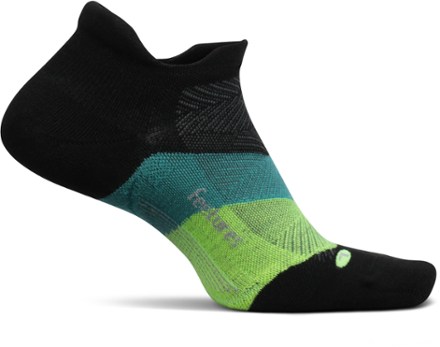 Feetures Unisex Elite Max Cushion No Show Tab Socks Bounce Racing Red -  EC50-500