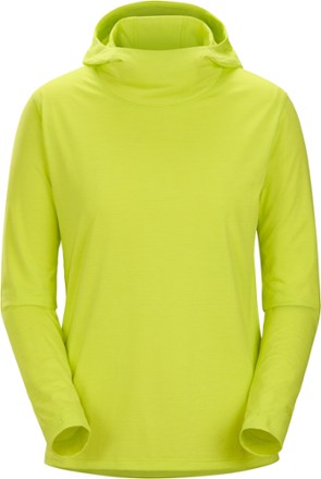 Cinch-Hood Hiking Jacket, Heathered Fluro Lime