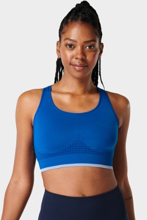 Sweaty Betty Core Stamina Longline Workout Bra Black Medium