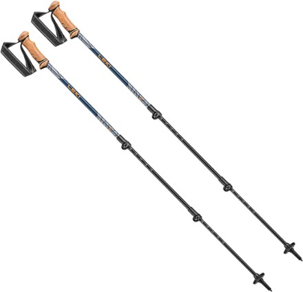 Black Diamond Trail Pro Trekking Poles - Fire Red. Walking Hiking Sticks.