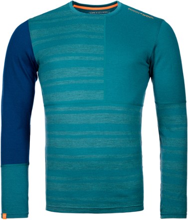 Men’s Ortovox 185 Rock'n'Wool Long Sleeve Merino Top Just Blue