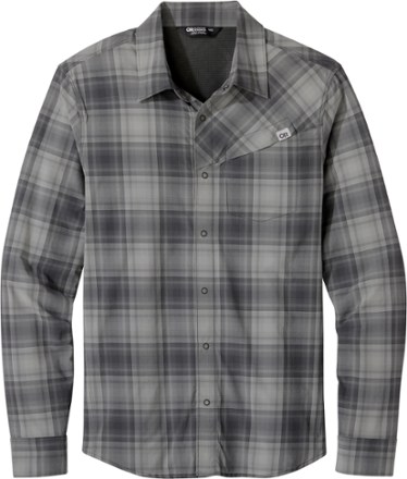 Outdoor Research Astroman Long-Sleeve Sun Shirt - Men's Balsam Plaid M