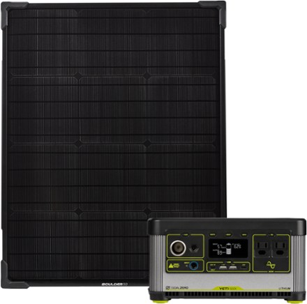 Goal Zero Yeti 500X Portable Power Station with Boulder 50 Solar Panel Kit