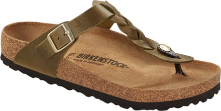 Birkenstock Gizeh Braid Oiled Leather in Navy, Olive Green, Dusty