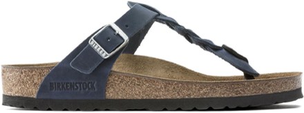 Birkenstock Women's Gizeh Braid Oiled Leather Sandals - Navy