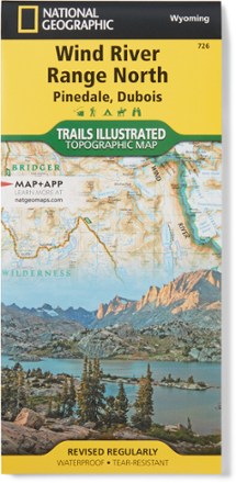 National Geographic Wind River Range North Topographic Map | REI Co-op