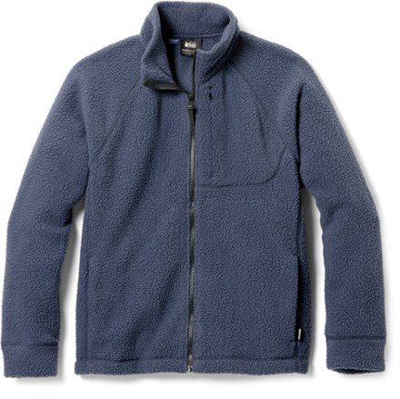 High pile cheap fleece jacket men's