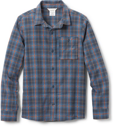 Move Performance Apparel Belmont Men's Long Sleeve Blue Plaid Shirt Blue / Medium